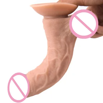 Super Realistic Dildo Moale Penis Artificial Jucarii Sexuale Pentru Femei ventuza Vibrator Erotic FAAK Dildo-uri Pentru Femei Adulte de Sex Produsele