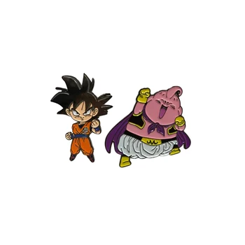 Super Z Goku & Majin Buu Autentic Anime email Pin Set