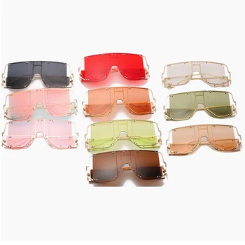 Supradimensionat ochelari de Soare Femei Cadru de Mare de Moda de Lux de Brand Clar Nuante Ochelari Vintage din Metal ochelari de Soare pentru Femei Ochelari de UV400