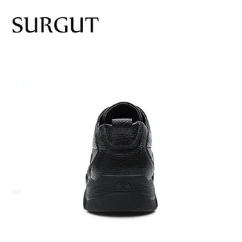 SURGUT Brand Barbati Pantofi Oxfords Piele naturala Negru Clasic Confortabil Respirabil Mocasini de Lucru Pantofi Pentru Bărbați de Mari Dimensiuni 38~48