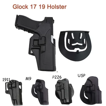 Tactic Pistol Airsoft Toc pentru Glock17 19 Colt 1911 Beretta M92 Sig P226 USP Toc Pistol Mâna Dreaptă Arma de Vânătoare, de Luptă