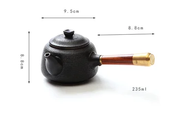 TANGPIN negru ceramica ceainic ceainic ceai chinezesc oală pentru puer chineză kung fu seturi de ceai