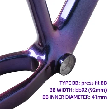 TANKE Fibra de Carbon T700 Cadru de Biciclete 27.5 er cameleon MTB Biciclete Cadre 135mm QR de înaltă calitate BB92 de presă se potrivesc