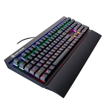 Tastatură mecanică de Gaming Gamer Cu Încheietura Restul 104 Taste Albastru Comutator USB Cablu Keybaord RGB lumina de Fundal Pentru PC/Laptop