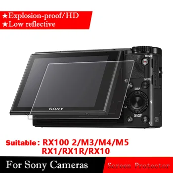 Temperat Pahar Ecran Protector Pentru Sony RX100 M5 M4 M3 M2 RX1 RX1R RX10 de Film aparat de Fotografiat Temperat Film HD Film Protector