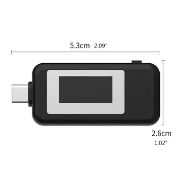 Tester USB de Tip C, LCD Tensiune de Curent Încărcător Capacitatea de a Monitoriza Puterea de Metru de Timp