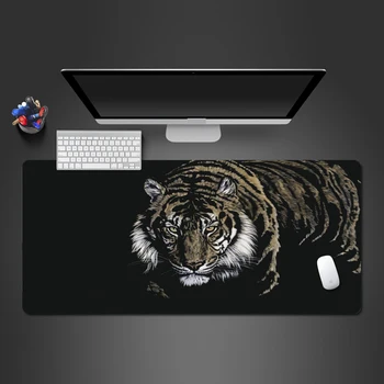 Tigru feroce Mouse Pad Cauciuc Lavabil Joc Wot Pad Pro Premium Calculator de Birou, Mouse Tastatura Birou Covoare cadouri de Craciun