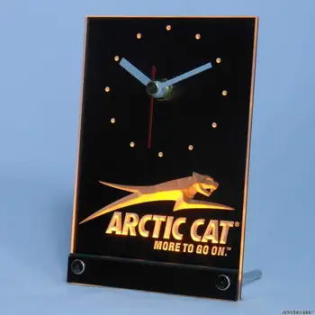 Tnc0168 Arctic Cat Snowmobiles Masă de Birou 3D LED Ceas