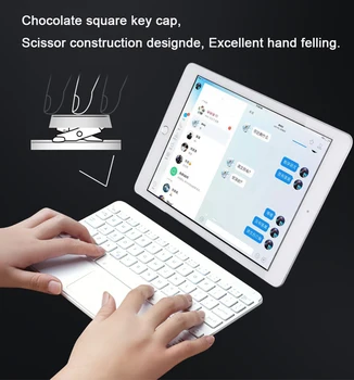 Touchpad Wireless Bluetooth Tastatură Pentru iPad Tableta Telefon Universal Portabil Wireless Mini Tastatura Bluetooth Cu husa de Piele