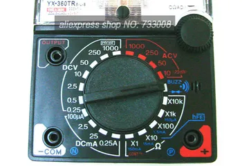 Transport gratuit YX-360E-L-B Pointer Multimetru Analog metru cu buzz AC DC Volt Ohm curent de Testare Electrice Multi tester
