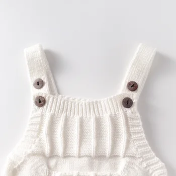 Tricotate Copil Nou-Născut Haine Fără Mâneci Primăvară Romper Pentru Copii Din Bumbac Pentru Baieti Fete Salopeta Copil Copil Romper Salopete