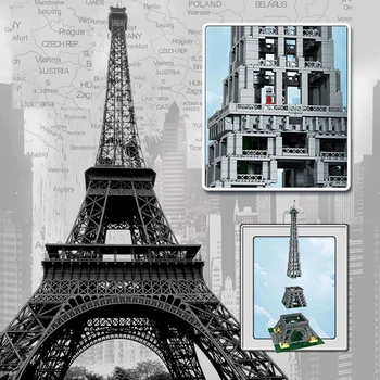 Turnul Eiffel PARIS arhitectura Compatibil 10181 17002 Stradă Oraș Blocuri Caramizi de BRICOLAJ, jucarii Cadouri de ziua de nastere
