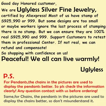 Uglyless Reale Argint 925 lucrat Manual din Frunze de Lotus Pandantive Coliere NICI Lanțuri de Jad Lotus Tassel Pandantiv Bijuterii Fine