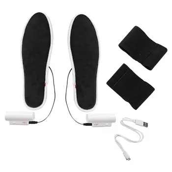 Unisex Electrice Incalzite Branțuri pentru Pantofi de Iarna mai Cald Picior de Încărcare USB Încălzire Branț Cizme Reîncărcabilă Încălzire Tampoane Tălpi