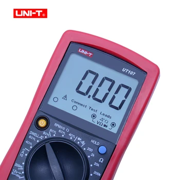 UNITATEA UT105/UT107 LCD Auto Portabil Multimetru AC/DC voltmetru Tester de Metri cu LOCUI,RPM,verificarea Bateriei