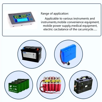 Universal Capacitate Baterie Tester de Tensiune Auto Plumb-acid Indicator de Metal Hidrură de Litiu-ion Baterii Instrument de Testare Display LCD