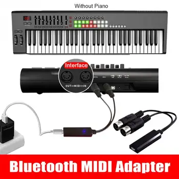Universal Music Instrument 5 Pini Cablu Wireless Bluetooth HIFI Pian Electric Stabil Convertor MIDI Adaptor Audio Studio