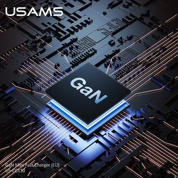 USAMS GAN 65W C USB Încărcător de Încărcare Rapidă QC4.0 QC3.0 PD3.0 PD USB de Tip C Fast Charger + Cablu USB Pentru Macbook Pro iPhone Samsung