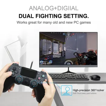 USB Cablu Joystick Gamepad pentru Controller PS4 se Potrivesc Pentru Mando ps4 Comutator Consolă