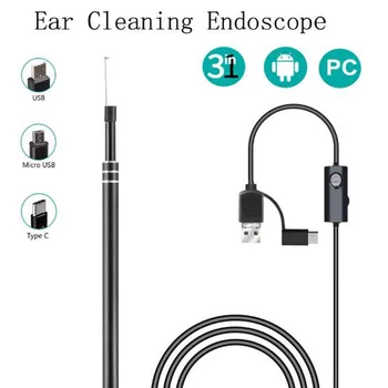 USB de Curățare Ureche Endoscop Vizual HD Ureche Lingura Multifunctional Earpick Cu Mini Camera Ureche de Îngrijire a Sănătății Curat ureche ceara de îndepărtare