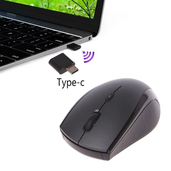 USB de Tip C 2.4 G Wireless Mouse-ul Ergonomic 800/ 1200/ 1600 DPI Pentru Macbook Pro