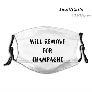 Va Elimina Pentru Șampanie Masca De Fata Lavabile Refolosibile La Modă Gura Masca De Fata Cu Filtre Pentru Copil Adult Femei Șampanie