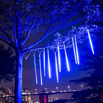 Vacanta de Iluminat 30 de 50cm Impermeabil ploaie de Meteoriți Ploaie Lumini de Noapte 8 Tub LED Șir de Lămpi în aer liber, Decor de Crăciun Copac Lampara