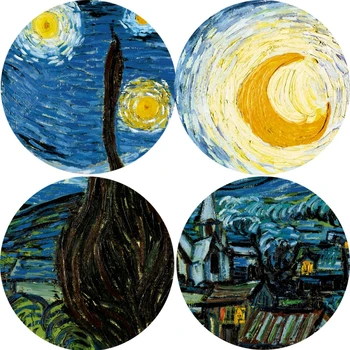 Van Gogh, Noapte Înstelată de Arta Celebre Tablouri Canvas Pe Arta de Perete Postere Si Printuri de Arta Impresionista Poze Decor Acasă