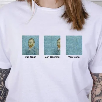 Van Gogh, Van Goghing Van Plecat Meme Amuzant Tricou Unisex Hipsters Drăguț Imprimate Tricou Femei Din Bumbac Plus Dimensiune Harajuku Grafic Tees