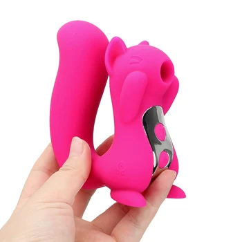 VATINE Limba Vibrator Biberon Fraier Veveriță Sculpta Supt Lins Clitoris Stimulator 10 Frecvența Jucarii Sexuale pentru Femei