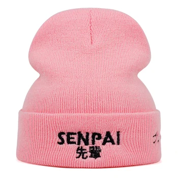 Versiunea coreeană a SENPAI broderie din lână pălărie de moda nou în aer liber, vânt cald pălării hip hop de sport în aer liber leisure capac sălbatice capac