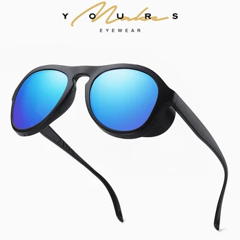 Vintage Polarizat ochelari de Soare Barbati Femei Windproof Sport de Acoperire Detașabil ochelari de Soare de Conducere Acoperire Oglindă Ochelari UV400