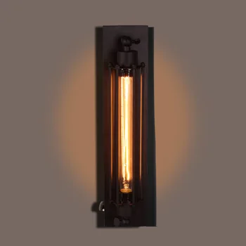 Vintage Retro Industrial E27 110-220V Lampă de Perete Led W-cu incandescență Interioară de Lumină LED-uri Vintage Edison a CONDUS Lumina de Perete Moderne Coridor