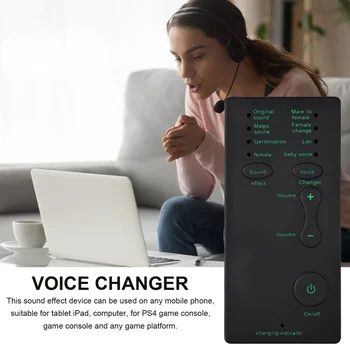 Voice Changer Compact Convenabil Mini-Efect de Sunet Aparat Schimbător de Voce cu Microfon