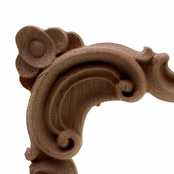 VZLX Acasă Decor Nunta, Accesorii de Mobilier Aplici Sculptură în Lemn Colț de Decor din Lemn, Rama Usa de Perete Decal Sculptură în lemn