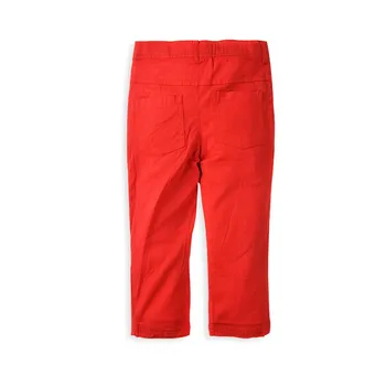 Vânzarea cu amănuntul Kaki Pantaloni Rosii Pentru 1-4 ani Copilul Pantaloni Copii Baieti Fete Retro Haine Kaki Roșu Pantaloni Casual Pantaloni Drepte