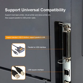 Wifi Ethernet Usb Printer Server Adaptor Auto Coadă Conecta prin Wifi&100M Lan pentru Imprimantă Usb Laptop Pc(UE Plug)