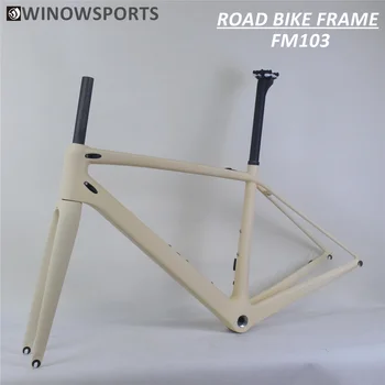Winowsports ieftine Carbon Road Bike Cadru FM103 Dimensiuni 56CM culoare personalizată pictura BSA Firul de jos a Suportului de biciclete de carbon frameset