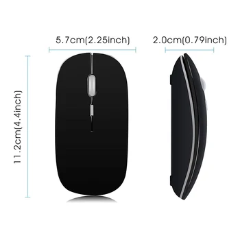 Wireless Bluetooth Mouse-ul fără Fir Silent Mouse de Calculator pentru PC, Laptop Mause Reîncărcabilă Ergonomic Soareci Optic USB Mouse-ul