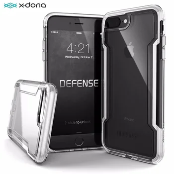 X-Doria de Apărare Caz Clar de Telefon Pentru iPhone SE2 7 8 Caz de Grad Militar Picătură de Protectie Testate Coque Pentru iPhone 7 8 Plus