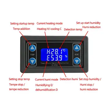 XY-WTH1 Digital de Umiditate și Temperatură Termostat Controler Higrometru Regulator Controler de Module