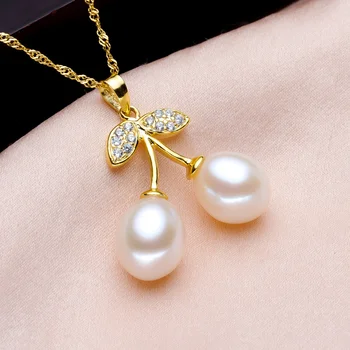 YIKALAISI 2017 Natural perla pandantiv colier pentru femei alb perla pandantiv bijuterii de argint Mai bun cadou de calitate de top pentru femei
