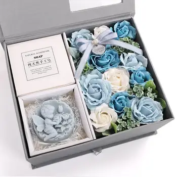 Ziua Îndrăgostiților Săpun Parfumat De Trandafir Artificiale Parfumate, Petale De Flori, O Cutie-Cadou