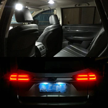 10 buc W5W T10 LED-uri de Interior Dome Bec Auto Clearance-ul de Parcare Lampă de Lumină de inmatriculare 168 12V pentru masina vw audi bmw ford, mazda