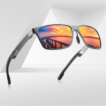 PARZIN Polarizat ochelari de Soare Barbati din Aluminiu, Cadru din Aliaj de Magneziu de Conducere Ochelari de Soare UV400 Obiectiv Nuante Pentru Bărbați Gafas De Sol Hombre